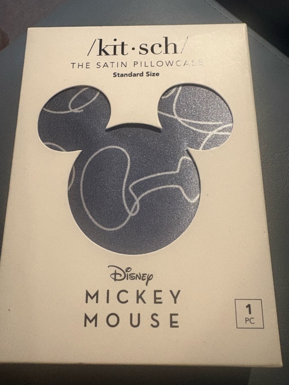 Disney Kitsch Mickey Mouse Satin Pillowcase NIB